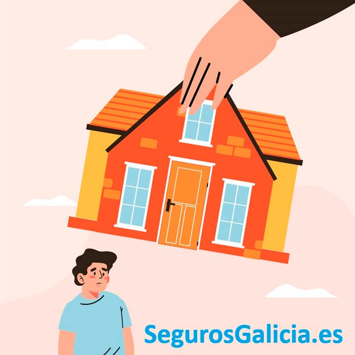 Casa sacudida para ilustrar cobertura de seguro de hogar en Galicia
